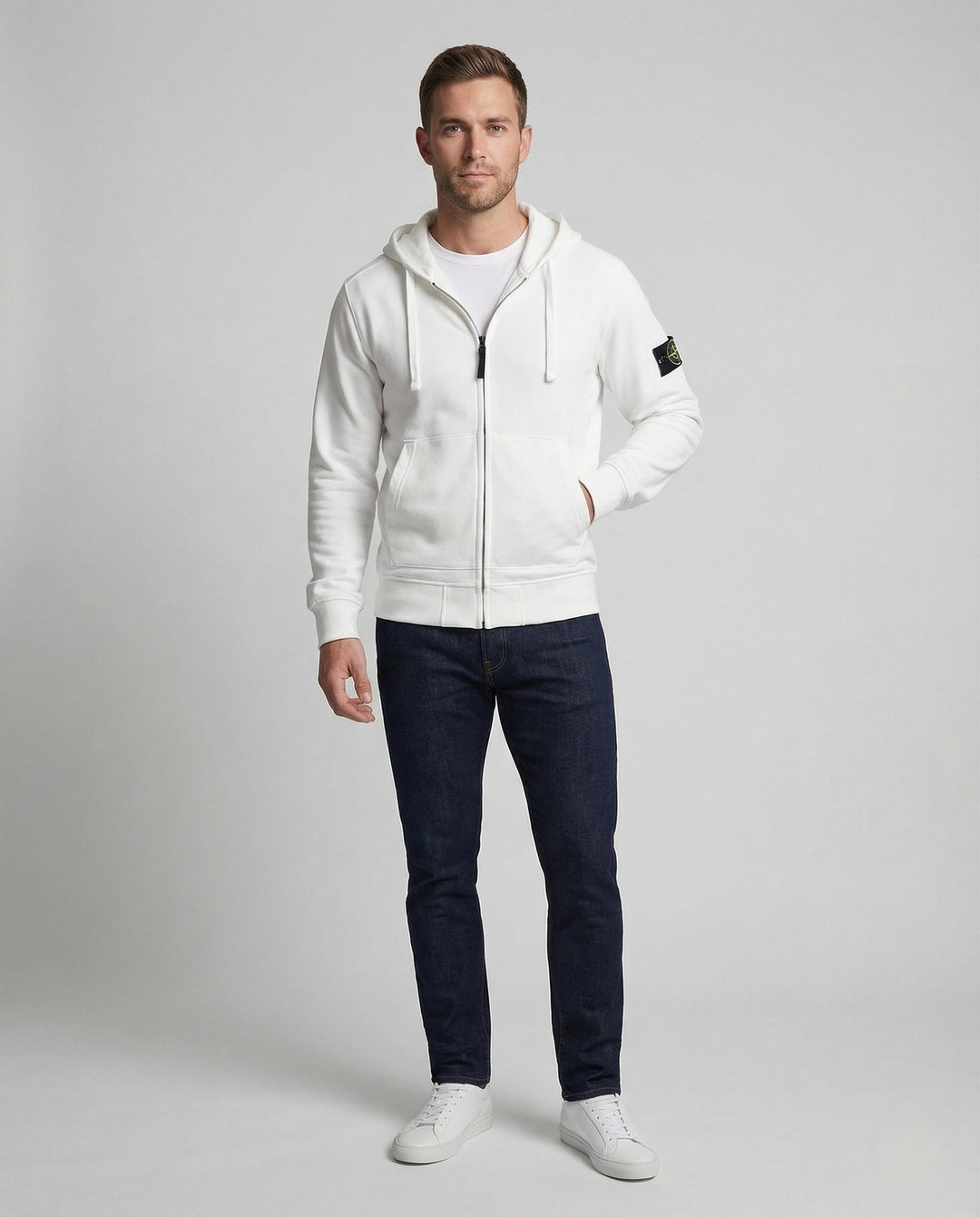 Unisex Kapuzen-Sweatjacke, lässig & bequem für Alltag & Freizeit. Perfekt als stylische Übergangsjacke.