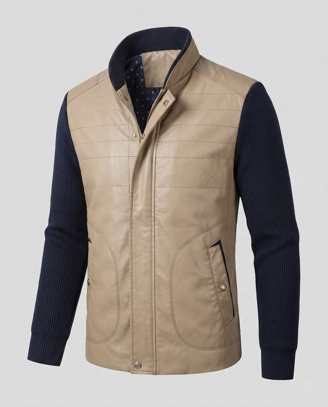 Komfortable Herren Freizeitjacke aus atmungsaktivem Material, perfekt als Übergangsjacke für stilbewusste Männer.