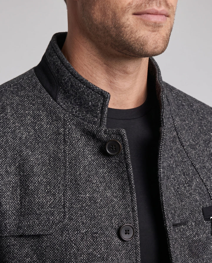 Warmer Herren Stehkragen Kurzmantel, modern & bequem. Vielseitiger Wintermantel für stilbewusste Herren.