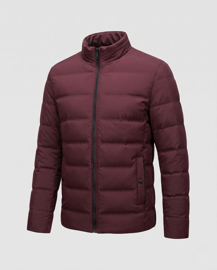 Elegante Herren-Steppjacke mit Stehkragen & taillierter Passform. Warme, moderne Männer-Kurzjacke für jede Gelegenheit.