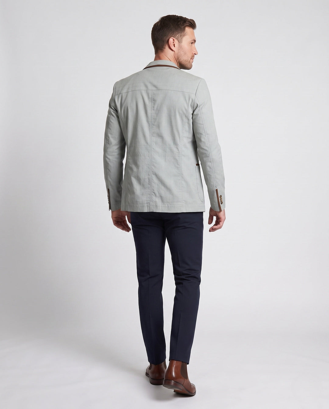 Stylischer Herren Blazer, perfekt für Smart Casual Looks. Eleganter, leichter Blazer für moderne Herrenmode.