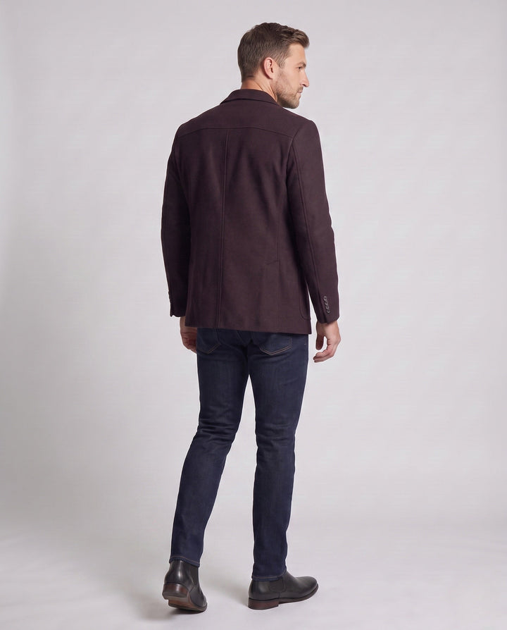 Vielseitiger Herren City Blazer mit Reißverschluss, perfekt für Smart Casual Looks und urbane Eleganz.