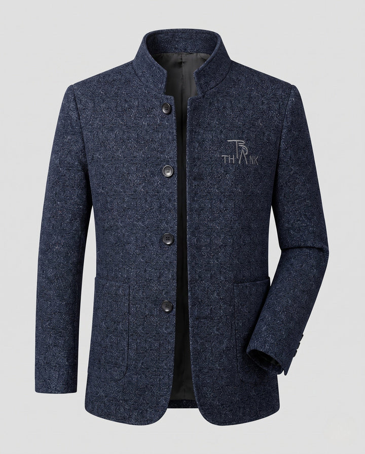 Stilvolle Herren Stehkragenjacke. Elegante Freizeitjacke, ideal für moderne Männer. Komfortabel & warm.