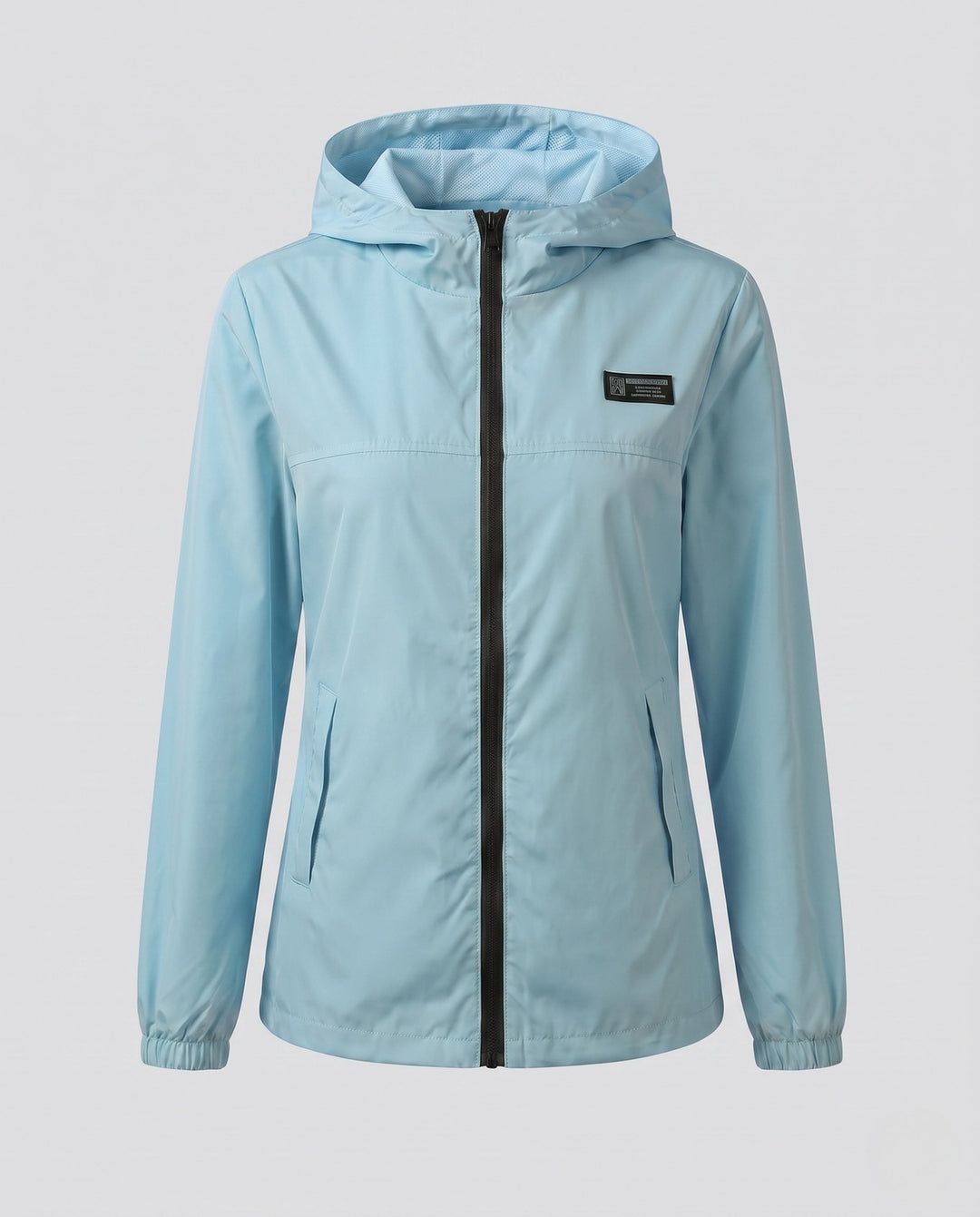 Damen Reise Windjacke: Kompakter, leichter Kapuzen-Windbreaker, ideal zum Verstauen im Rucksack für unterwegs.