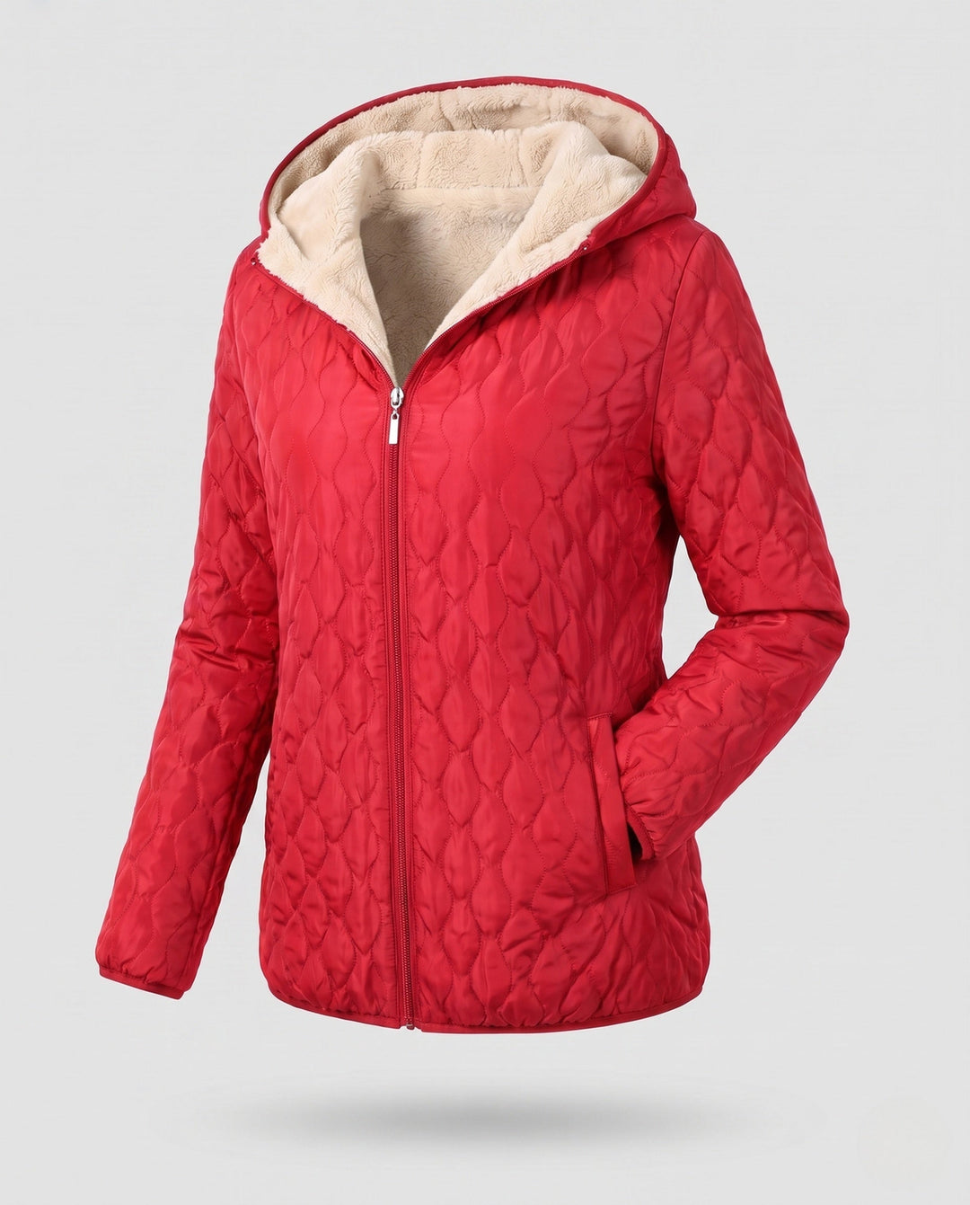 Bequeme & warme Damen Kapuzenjacke mittellang mit kuscheligem Futter. Die perfekte Oberbekleidung.
