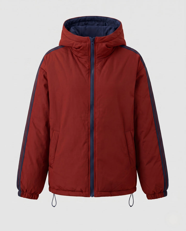 Vielseitiger Damen Kapuzenparka, gesteppt. Warme Streetwear-Winterjacke im Oversized-Stil für jede Freizeitaktivität.