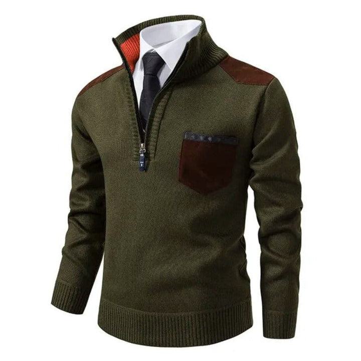 Archer Herren-Kaschmirpullover: Langarm, bequem, ideal für Freizeit & Eleganz. Perfektes Oberteil für jede Jahreszeit.