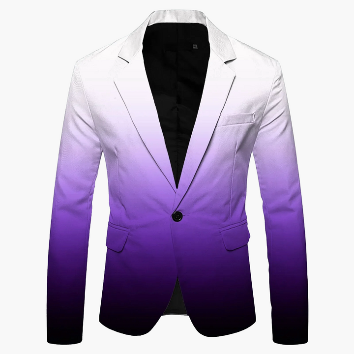Rückansicht: Slim Fit Herren Blazer mit perfekter Silhouette für moderne Männer.