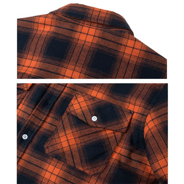 Modische Unisex Karo-Freizeitjacke mit weichem Fleece-Futter für Damen und Herren, casual und bequem.