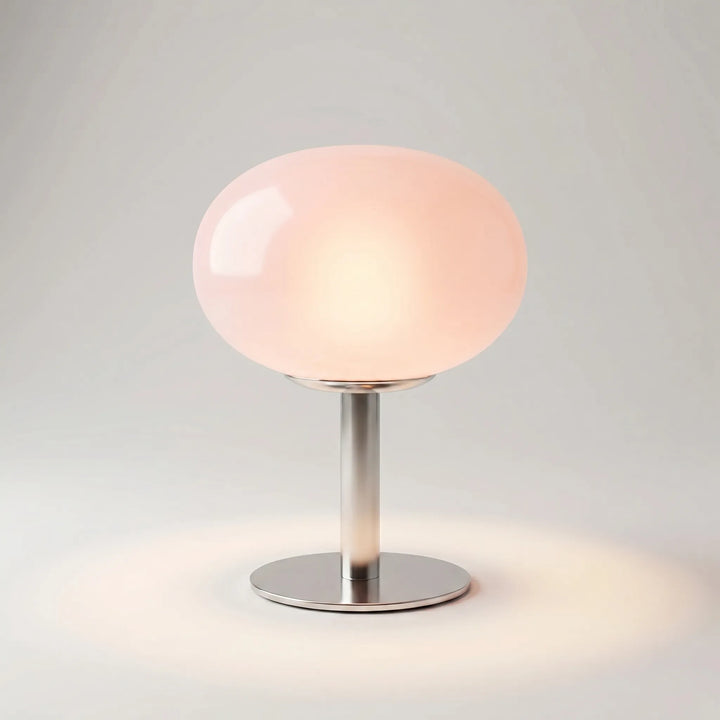 Zeitlose Bauhaus-Designlampe, kabellos, mit 3 Helligkeiten, aus Chrom, perfekt für eine stilvolle Atmosphäre.