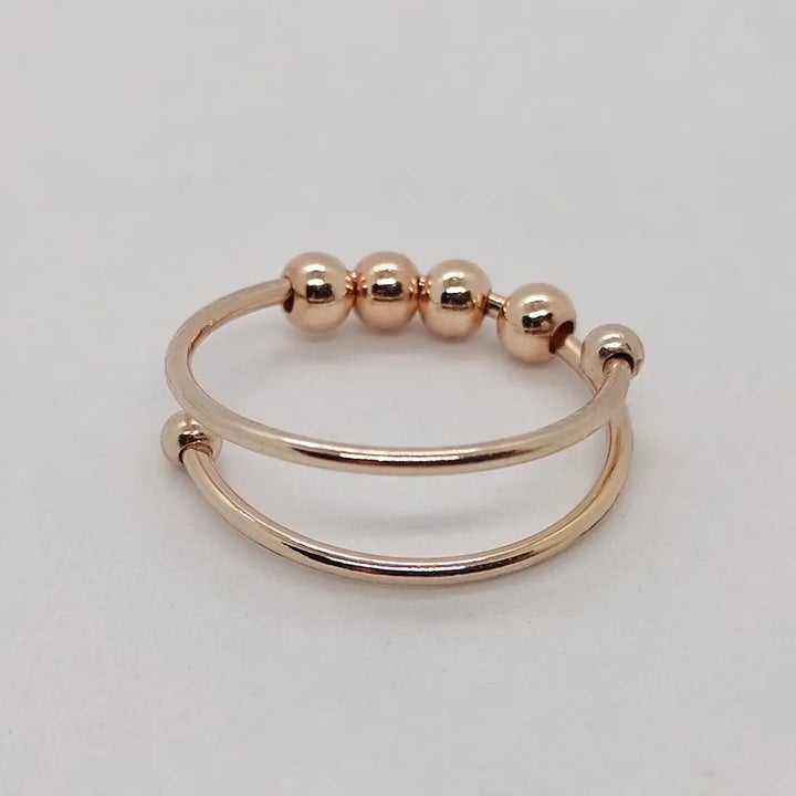 Moderner Anti-Stress Spinner-Ring als Geschenk für Damen & Herren, beruhigender Angstlöser & trendiger Schmuck.
