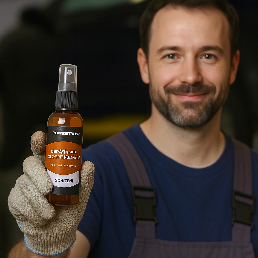 Sauberes, rostfreies Metall nach Anwendung des Rostentferner Sprays. Langanhaltender Oberflächenschutz & Metallpflege.