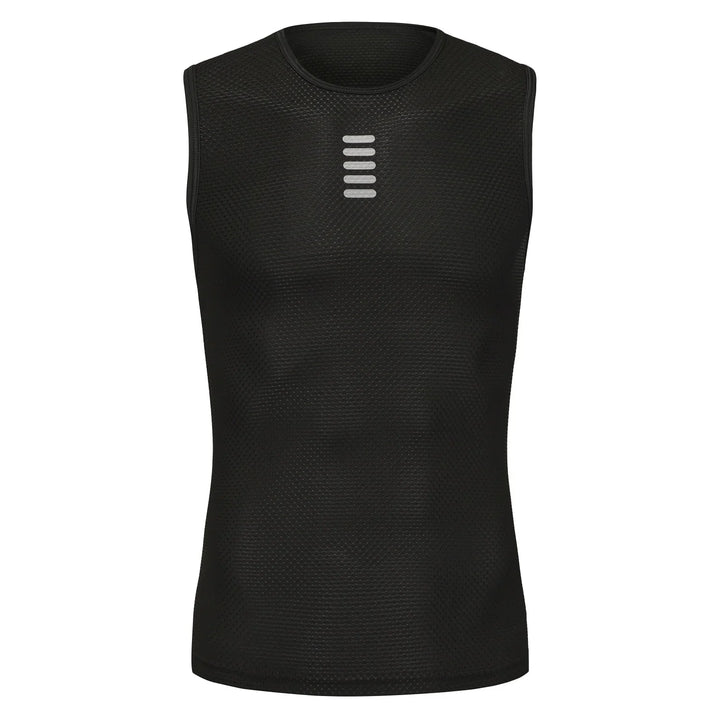 Ergonomisch geschnittenes ärmelloses Herren Radsport Baselayer Trikot für uneingeschränkte Bewegung.