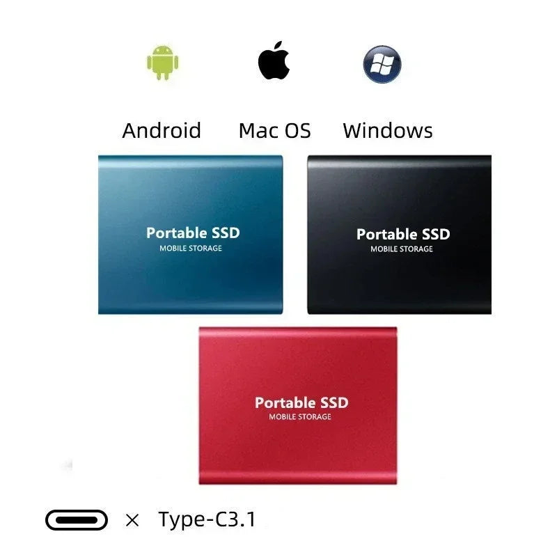 Tragbare FusionElite externe 2TB SSD. Schneller Datenspeicher für Laptops & PCs; stoßfest und zuverlässig.