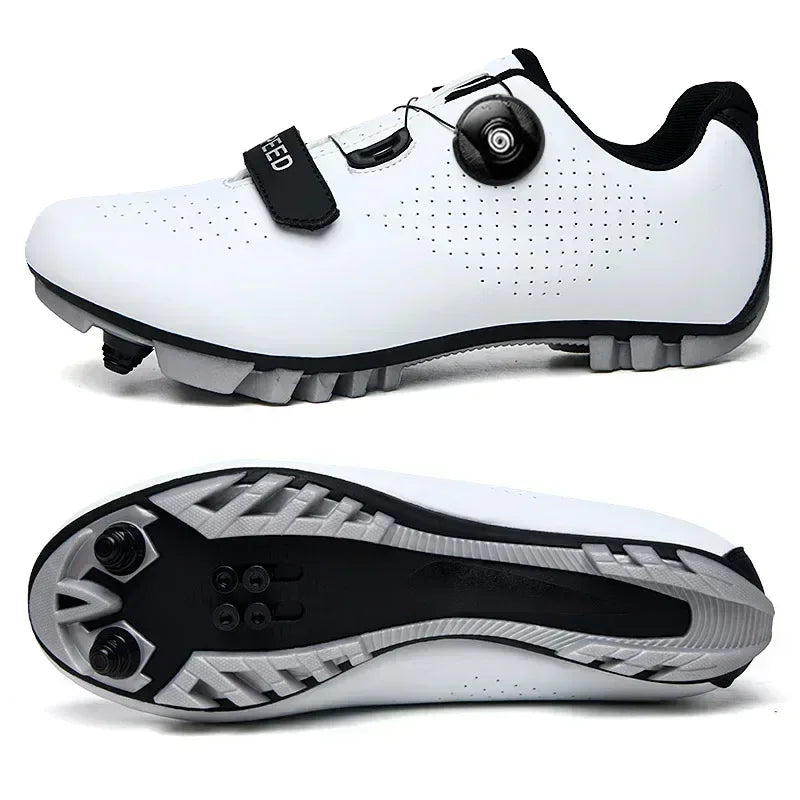 Detail Drehverschluss der Unisex Fahrradschuhe für präzise Anpassung. Ideal für Rennrad & MTB.