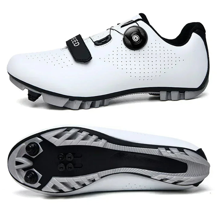 Detail Drehverschluss der Unisex Fahrradschuhe für präzise Anpassung. Ideal für Rennrad & MTB.