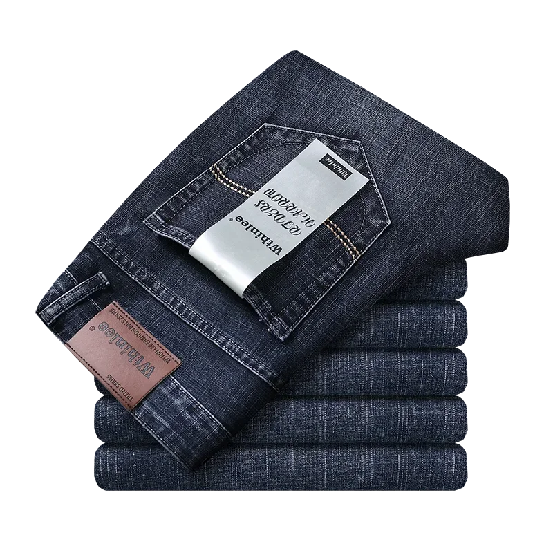 Robuste Herren-Jeans, gerades Bein, mittelhoher Bund in Grau. Vielseitige Freizeithose für Herrenmode.