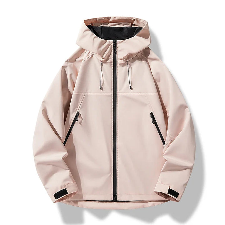 Leichte Herren Outdoorjacke mit Kapuze, wasserdicht und atmungsaktiv, perfekt für Wandern und Alltag.