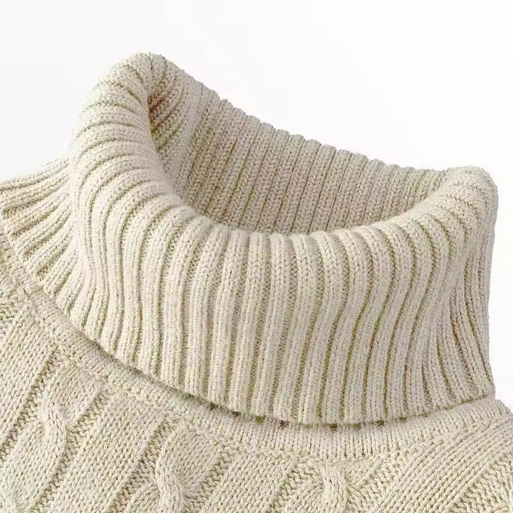 Hochwertiger Rollkragenpullover für Herren, modischer Strickpullover für Herbst und Winter.