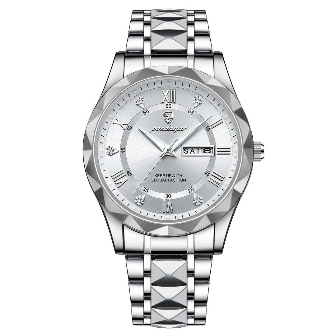 Ganzjährige Herrenuhr, elegant und robust, für jede Gelegenheit geeignet.