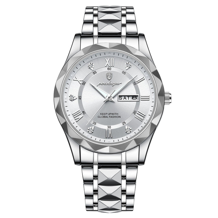 Ganzjährige Herrenuhr, elegant und robust, für jede Gelegenheit geeignet.