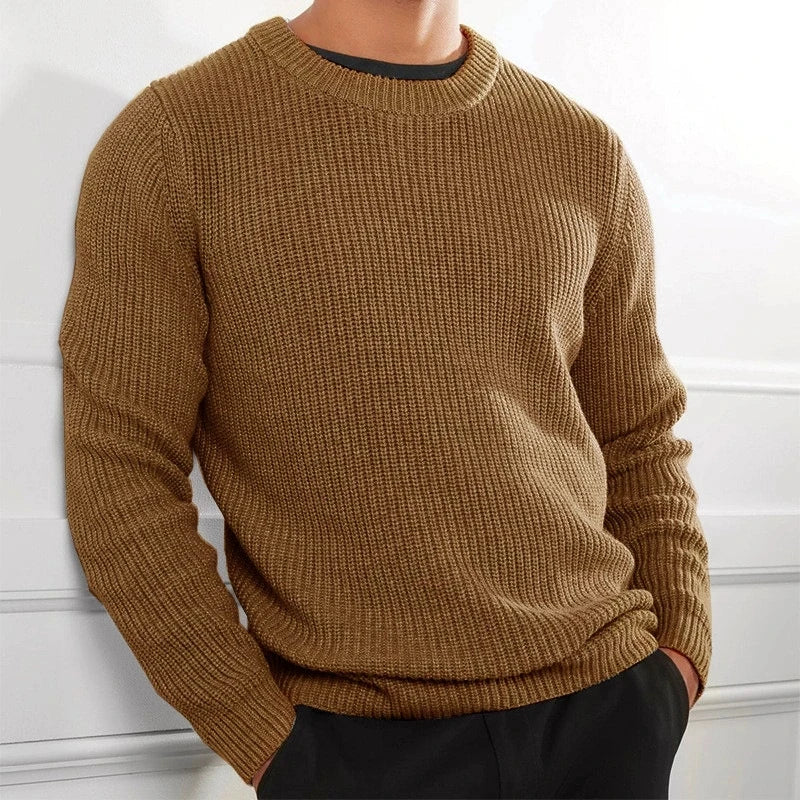 Herren Klassischer Strickpullover in vielen Farben. Alltagstauglicher Herbstpullover & Winterpullover für Herrenmode.