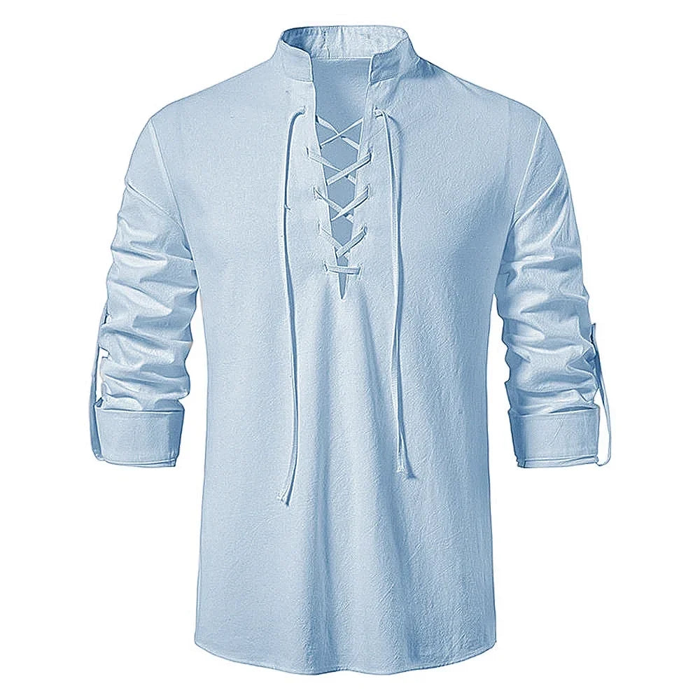 Entspanntes Herren Sommerhemd mit lockerem Schnitt im Boho-Style, bequeme Herrenmode.