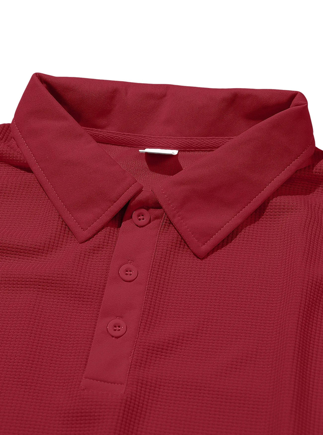 Bequemes Herren Poloshirt Langarm mit subtiler Struktur, vielseitig für Alltagskleidung.
