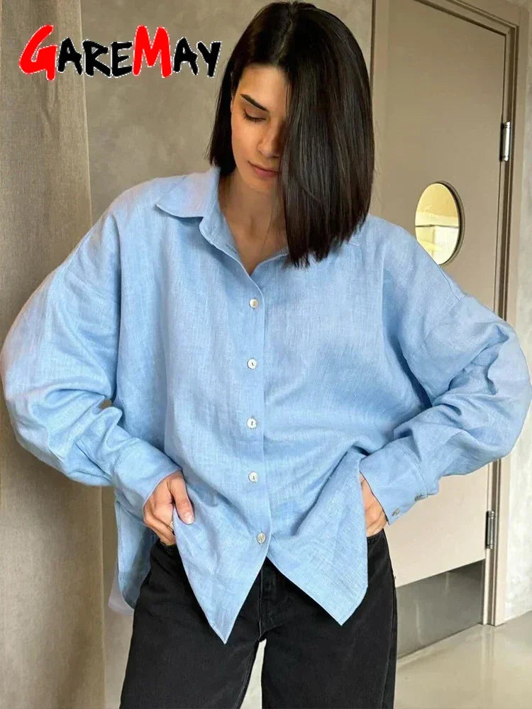 Stilvolle Oversize Bluse Violetta in Rosa für Damen, perfekt für Freizeit & Frühling. Bequemer Schnitt.