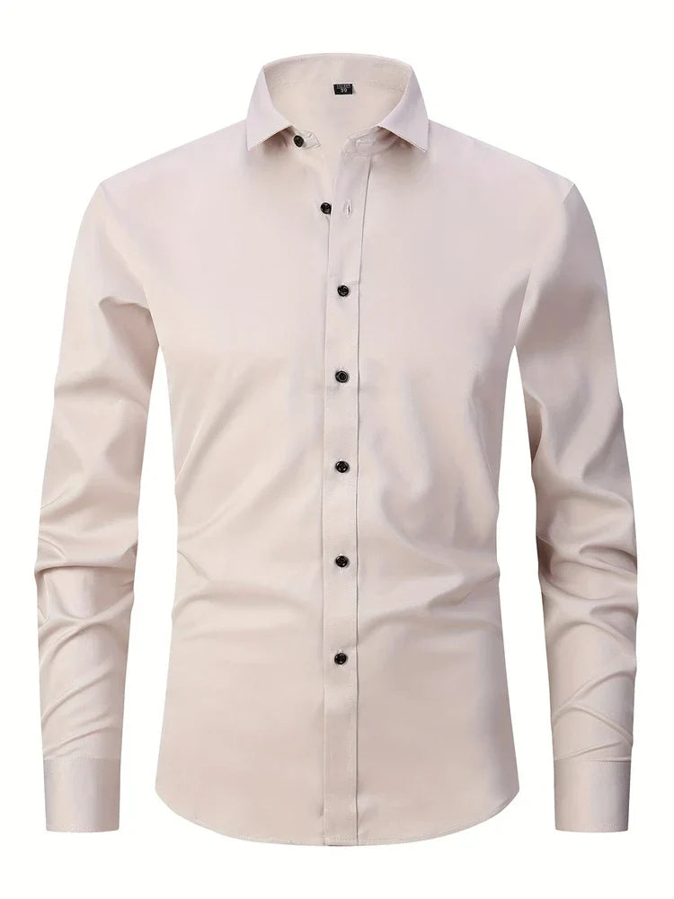 Elegantes Herrenhemd, knitterfrei und stretch, perfekt für Smart Casual Looks oder als Business-Hemd.
