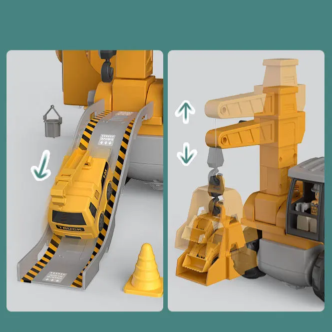 Fertiges Modell aus BuildMaster Konstruktionsspielzeug, demonstriert vielfältige Baumöglichkeiten.