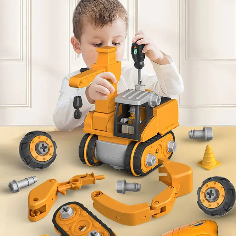 BuildMaster Werkzeugset mit Spielzeug-Bohrmaschine, robustes Lernspielzeug für spannende Konstruktionen.