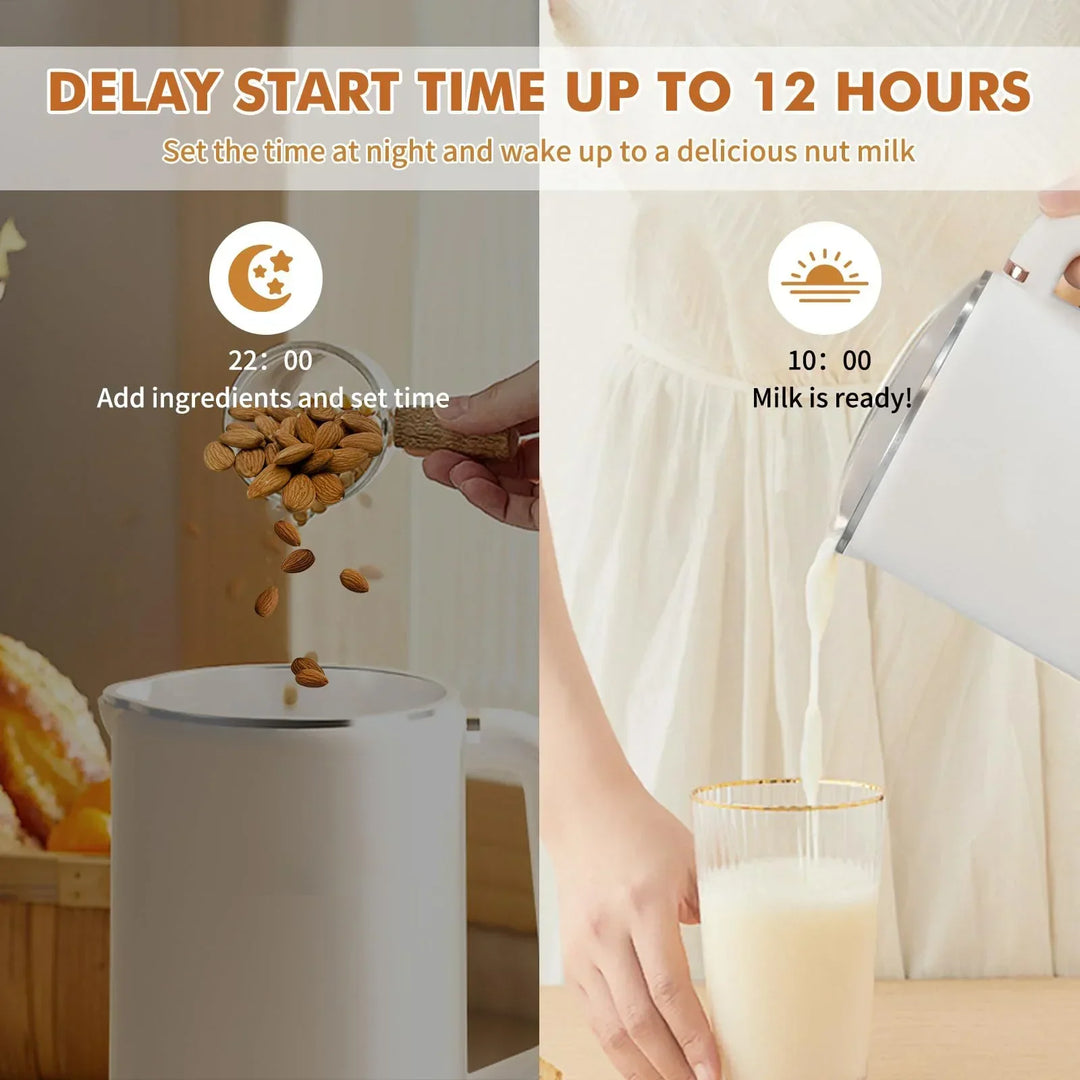 Eleganter Nussmilchmaker 1000 ml für gesunde, frische Pflanzenmilch. Ideal für eine vegane und bewusste Ernährung.