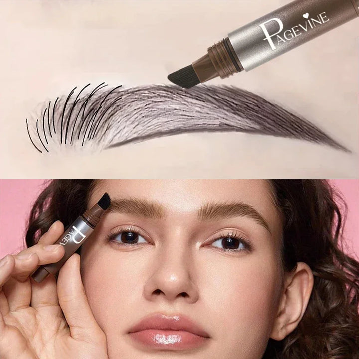 Präzise Spitze des wasserfesten Augenbrauenstifts für feine Härchen & natürliche Definition. Beauty Kosmetik.