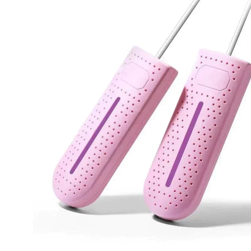 Reisefreundlicher UV-Trockner für Schuhe; sorgt überall für trockene und hygienische Schuhe.