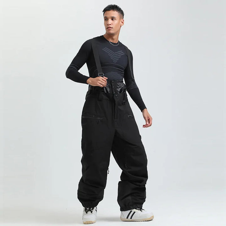 Wasserdichte & warme Unisex-Skihose, Hosenträger, robustes Material, ideal für alle Wintersportarten.