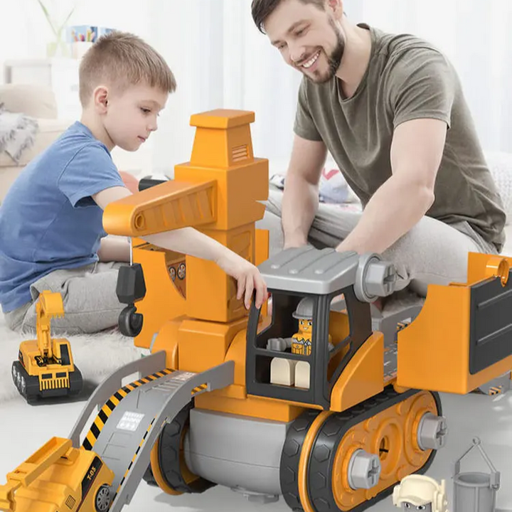 Konstruktionsspielzeug BuildMaster für kreative Kinder, ABS-Kunststoff, fördert Rollenspiel und Feinmotorik.