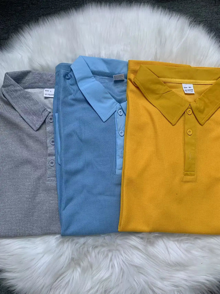 Klassisches Herren Poloshirt Kurzarm mit Struktur, vielseitig kombinierbar für Freizeit & Alltag.