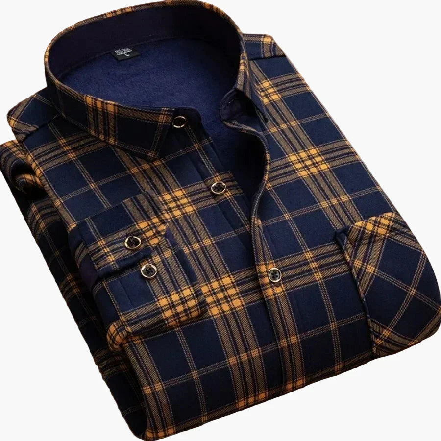 Herren kariertes Langarmhemd in zeitlosem Design für Freizeit & Alltag. Klassisches Freizeithemd, bequem & vielseitig.