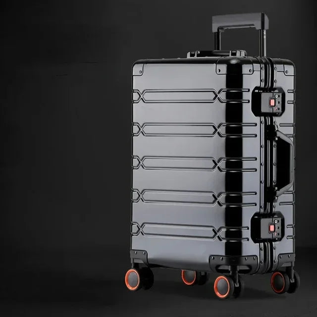 Moderner Aluminium-Magnesium-Reisekoffer Oslo: Eleganz trifft Funktionalität für globales Reisen.