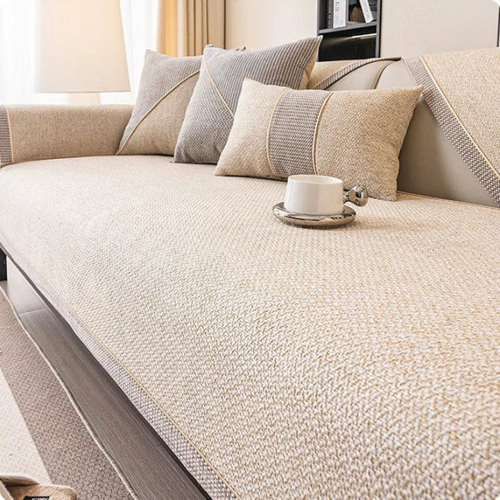 Modulärer Sofaüberwurf, rutschfest & atmungsaktiv, für flexible Wohnzimmer-Dekoration.