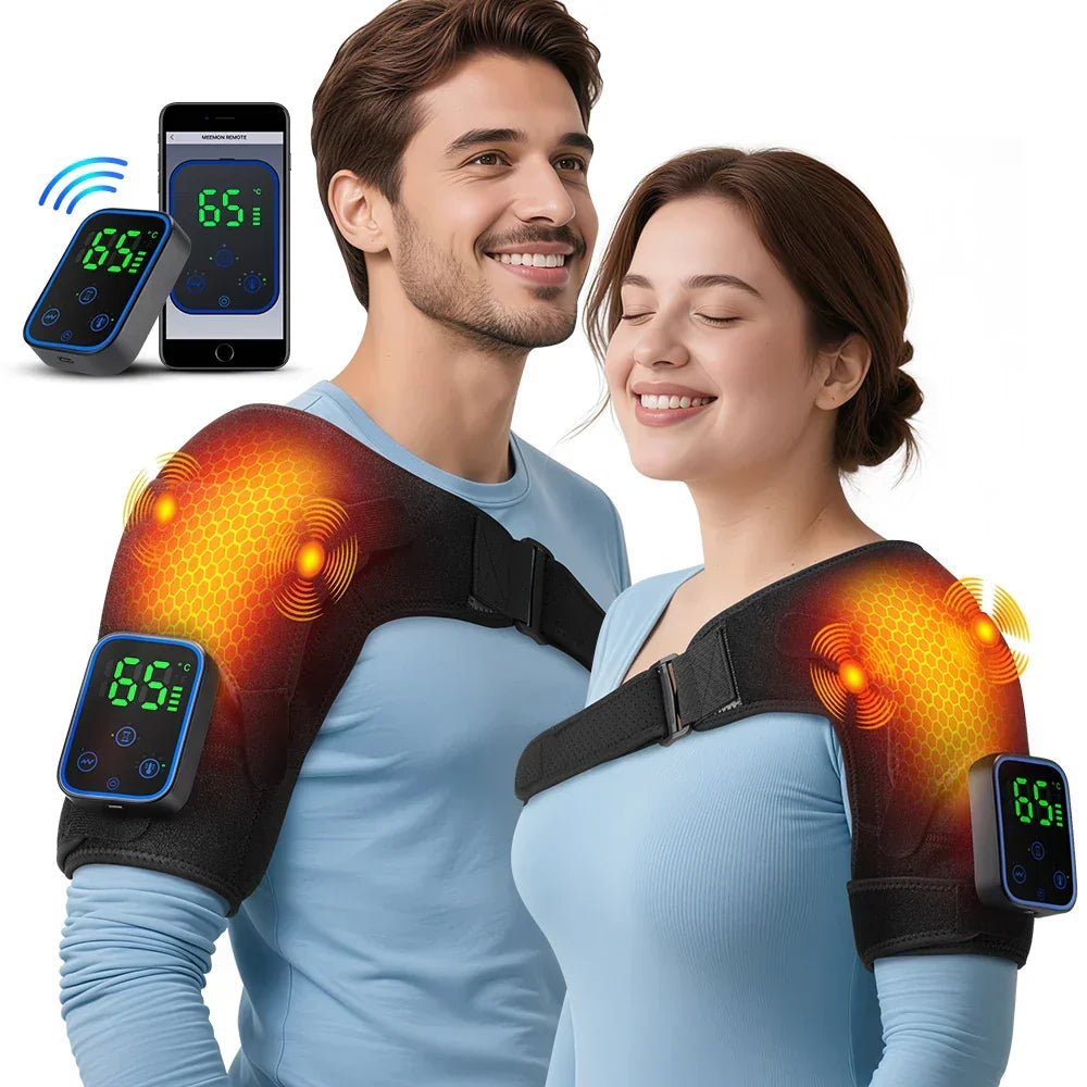 ReliefPro 3-in-1 Wärme- & Vibrationsmassager für Schulter, Knie, Ellenbogen; unisex, Muskelentspannung.