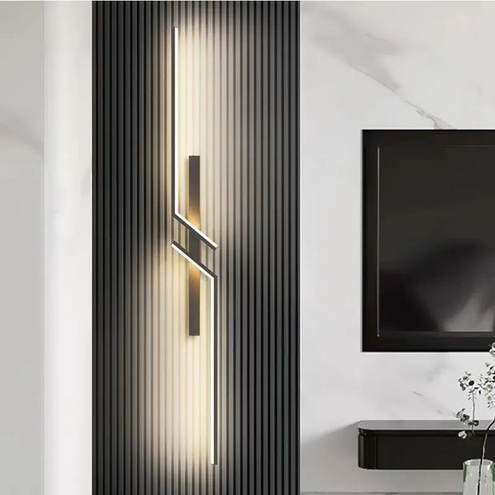 Moderne geometrische Wandleuchte für stilvolle Akzentbeleuchtung, ideal als Design Innenleuchte.