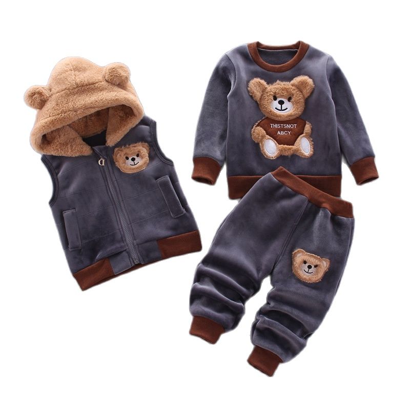 Warmes Kinder Winterbekleidungsset für Jungen und Mädchen, perfekt für kalte Tage.
