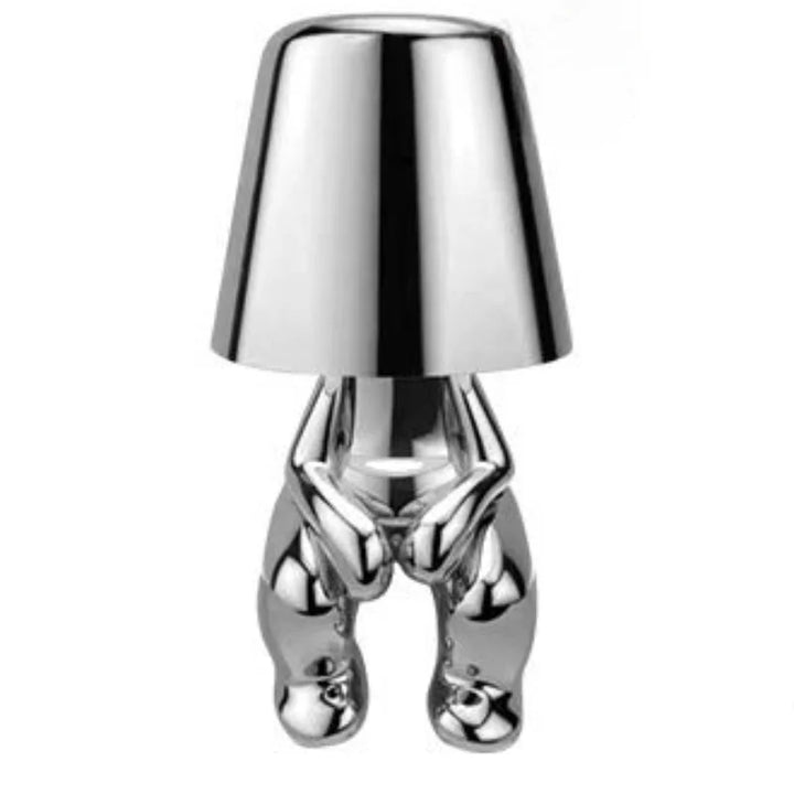 Dekorative LED Tischlampe, dimmbar, kabellos, für Ambiente im Wohnzimmer & Büro.