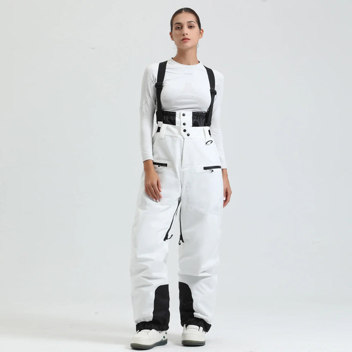 Robuste Skihose unisex, mit elastischen Hosenträgern, wasserdicht für Wintersport & Outdoor.