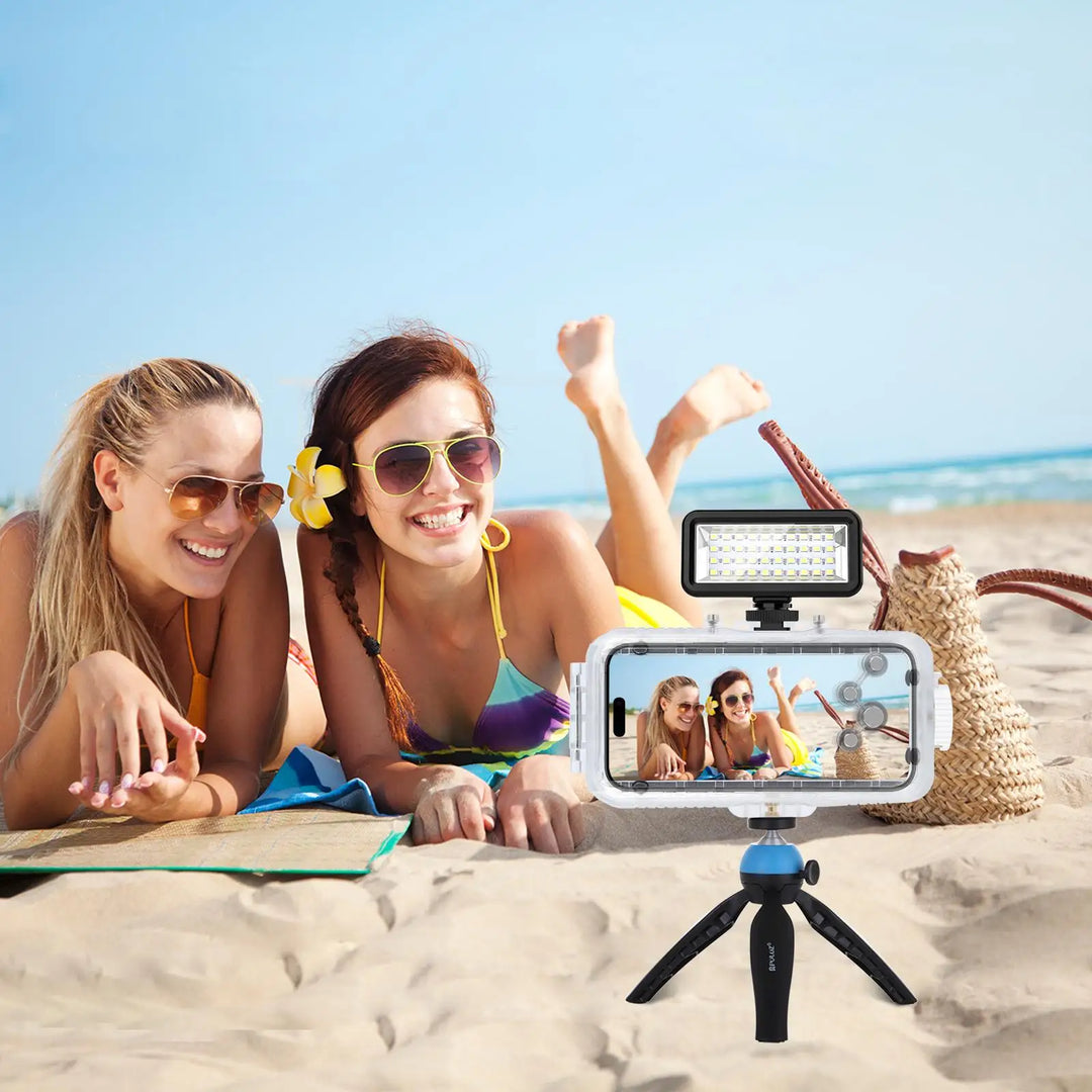 Leistungsstarke iPhone Tauchhülle für 40m Tiefe, mit Touch-Funktion für Fotos und Videos.