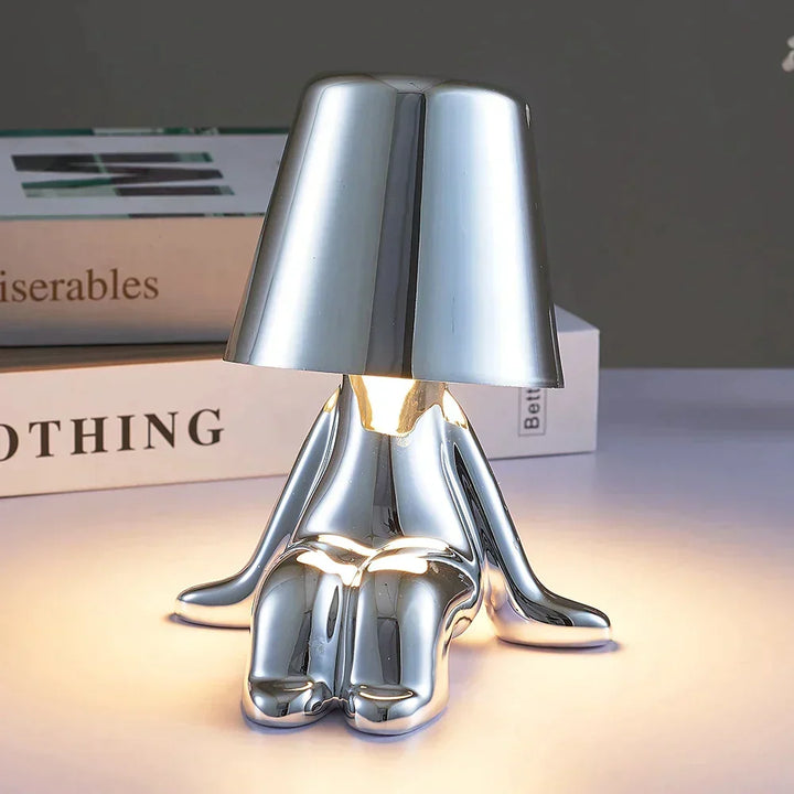 Vielseitige LED Akku Lampe, dimmbar, kabellos, dekorativ, perfekt als Leselampe.