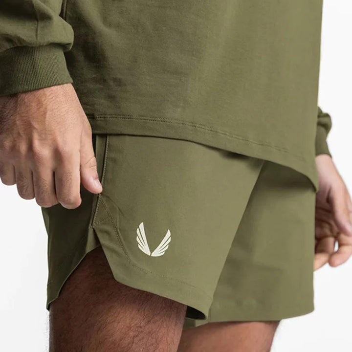 Vielseitige schnelltrocknende Herren Sportshorts für Fitness, Laufen, Freizeit & alle Sportarten.
