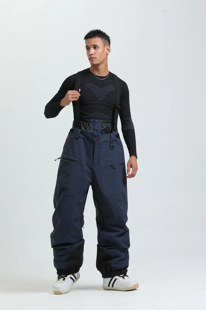 Thermo-Schneehose mit Hosenträgern, unisex, extrem warm bis -40°C, perfekt für Winteraktivitäten.